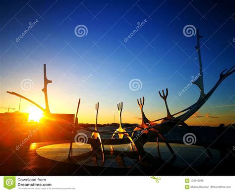 The Sunset Of Mysterious Sun Voyager Editorial Image Image Of