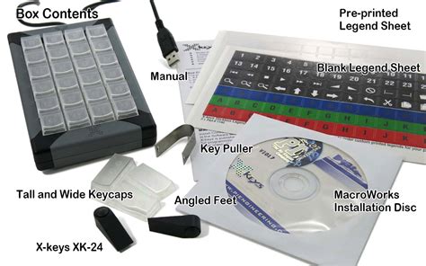 X Keys Xk 24 Programmable Keypad By Pi Engineering Ergocanada