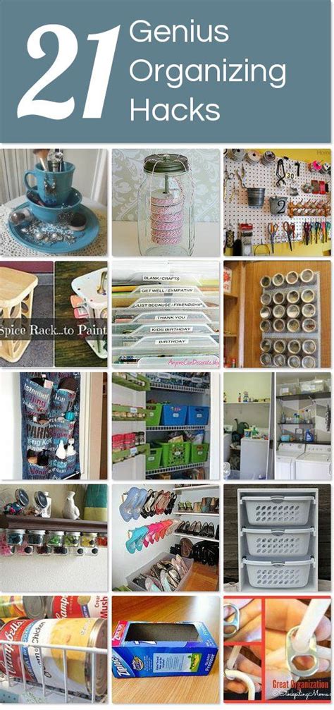 21 Genius Organizing Hacks Organization Hacks Home Organization