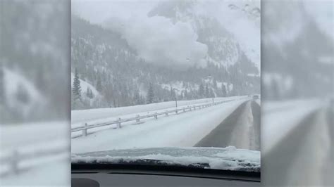 Terrifying Driver Captures Avalanche Barreling Toward Cars On Interstate