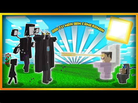 Akhirnya Ada Tv Man Dan Cameraman Titan Di Minecraft Mod Skibidi Hot