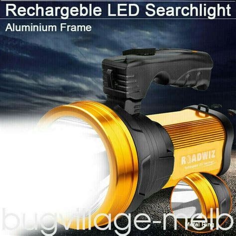 Super Bright Led Searchlight Rechargeable Handheld Spotlight Flashlight