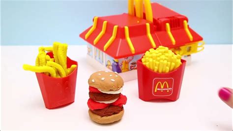dibusymas play doh mcdonald s restaurant playset mold burgers fries mcnuggets vengatoon youtube