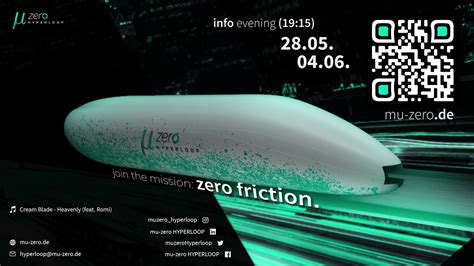 Mu Zero Hyperloop Join The Mission Zero Friction Event Date Update