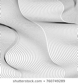 Wave Lines Pattern Abstract Background Vector Stock Vector Royalty