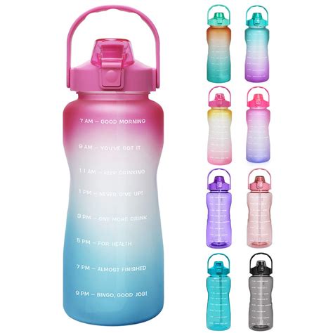 Buy Opard 2 Litre Water Bottle With Time Markings To Drink Half Gallon