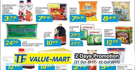 Tf Value Mart 2 Days Special Promotion 21 October 2017 22 October 2017