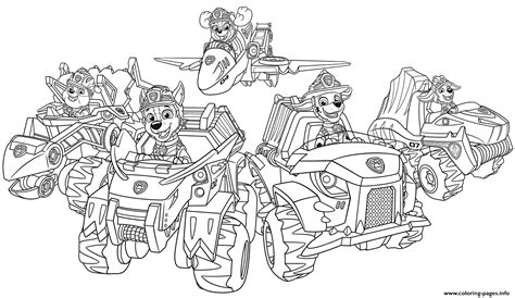 Explore 623989 free printable coloring pages for your kids and adults. PAW Patrol Pups From Dino Rescue Coloring Pages Printable
