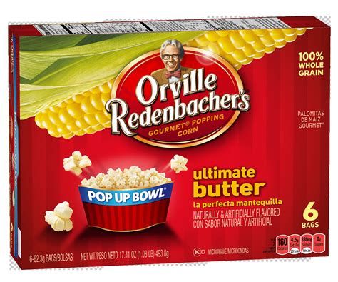 Orville Redenbachers Gourmet Microwavable Popcorn Butter