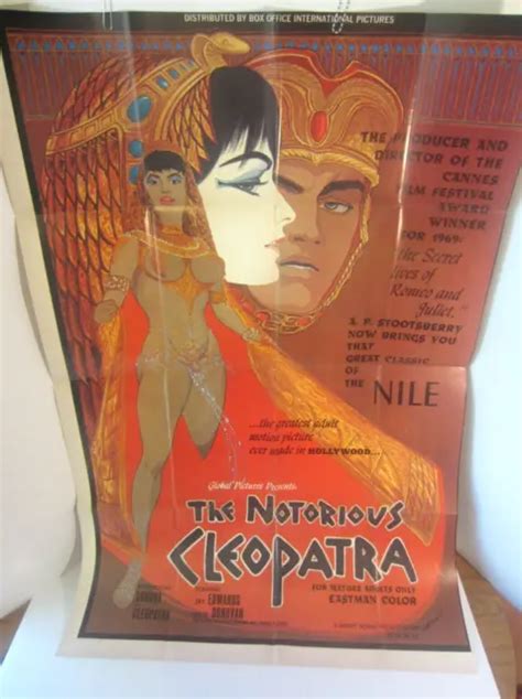 Andthe Notorious Cleopatraand Original 1970 One Sheet Movie Poster 40 X 27 Pa 60 00 Picclick