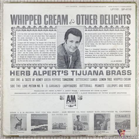 Herb Alperts Tijuana Brass Whipped Cream And Other Delights 1965 Vinyl Lp Album Stereo