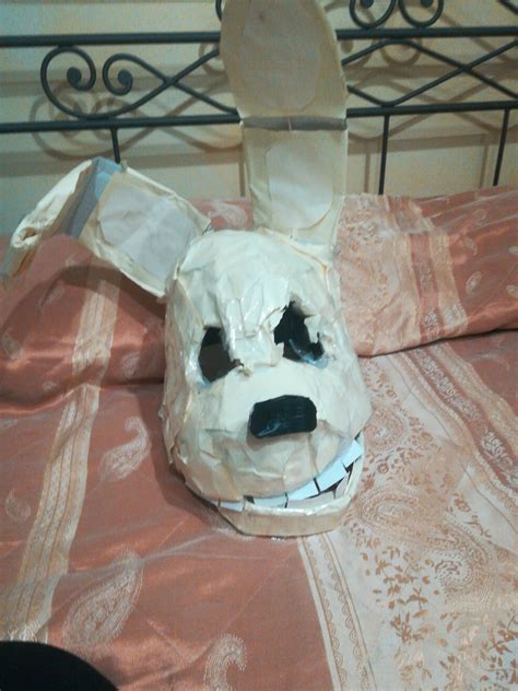 Orrible Spring Bonnie Mask Made By Me Rfivenightsatfreddys