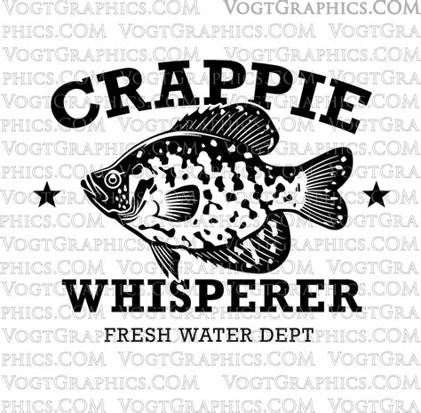 Crappie Whisperer Svg Png Etsy