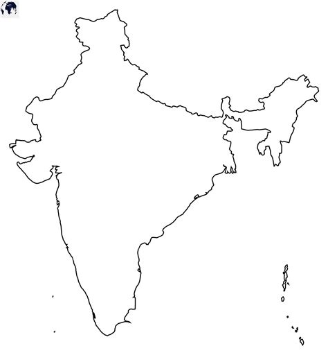 Printable Blank India Map With Outline Transparent Map Pdf Printable