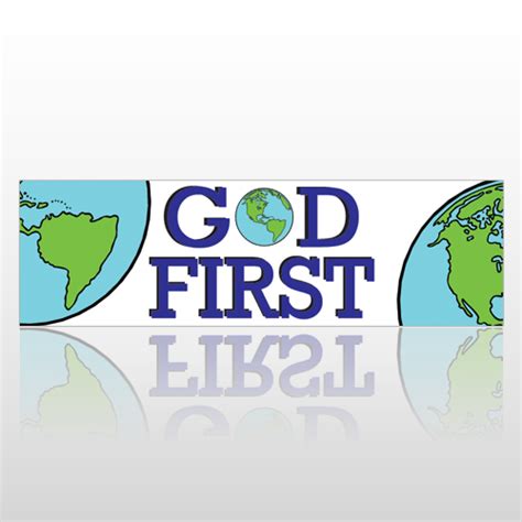 God First Bumper Sticker