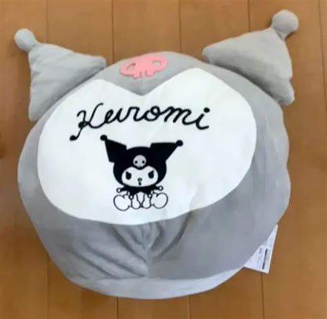 Sanrio My Melody Kuromi Big Face Cushion 20 In Not For Sale Japan