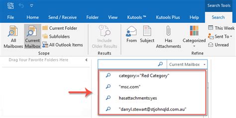 Clicks To Clear Recent Search History In Outlook