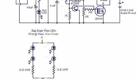 circuit wiring: Simple Current Controlled LED Tube Light Circuit Diagram