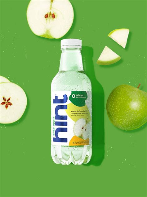 Crisp Apple Flavored Water 16 Oz Unsweetened Hint