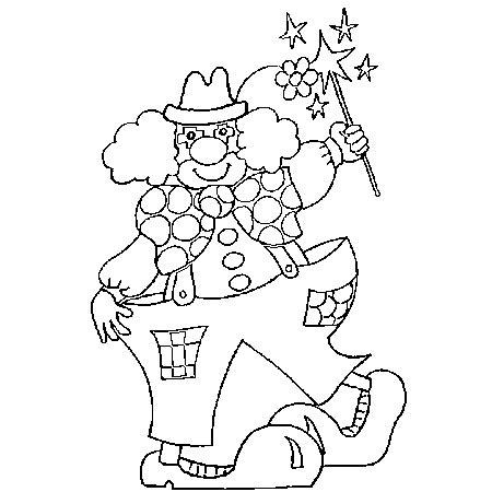 Coloriageetdessins.com vous offre la possibilité de colorier ou imprimer votre dessin clown humoristique en ligne gratuitement. dessin de clown (5)