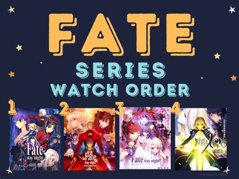 The Best Order To Watch The Fate Series Detailed Guide Techicy