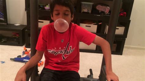 Bubble Gum Blowing Competition Youtube