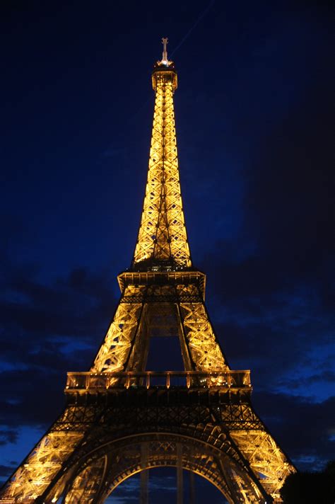 The eiffel tower is one of the most recognizable landmarks in th. Photo Gallery: eiffel tower at night