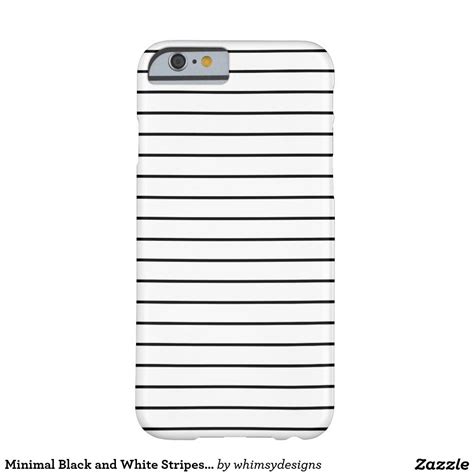 Minimal Black And White Stripes Iphone 6 Case Zazzle Iphone 6 Case