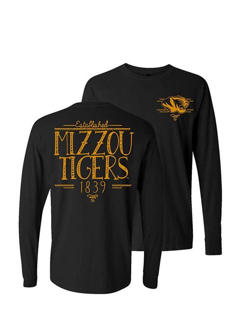 Mizzou Tigers Black T Shirt This Mizzou Tigers Handwritten Long Sleeve T Shirt Rally House