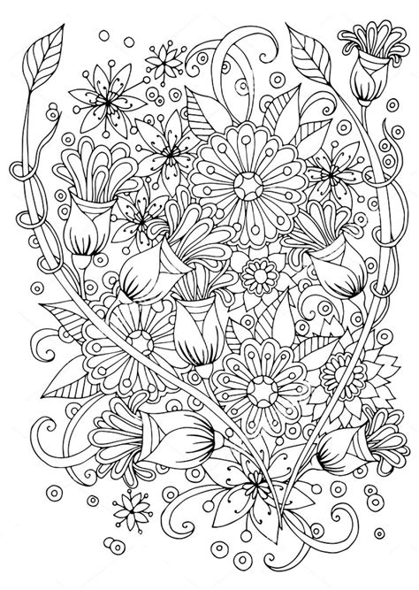 Abstract Flower Coloring Pages