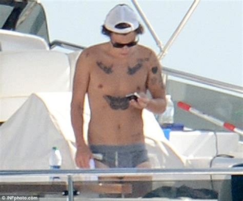 Harry Styles Kicks Back In His Grey Y Fronts With Topless One Direction Bandmates On Luxury
