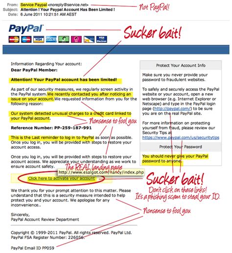 Fake Paypal Scam Emails And Ten Ways To Recognise Fake Emails