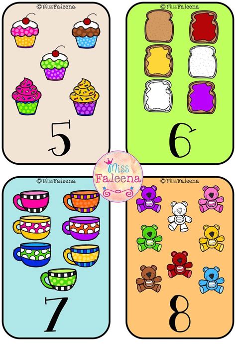 Number 1 10 Flash Cards Flashcards Kindergarten Freebies Free Math