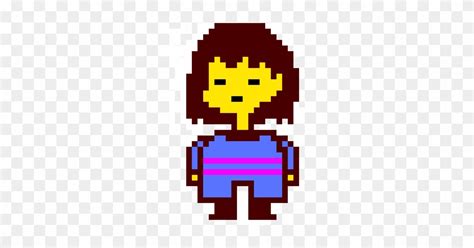 Frisk Pixel Art Head