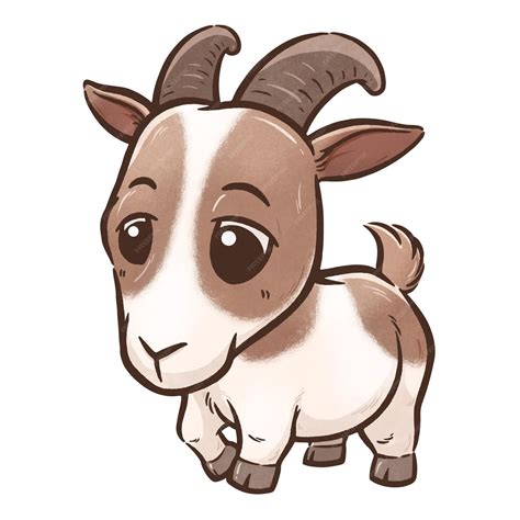 Premium Vector Cartoon Goat