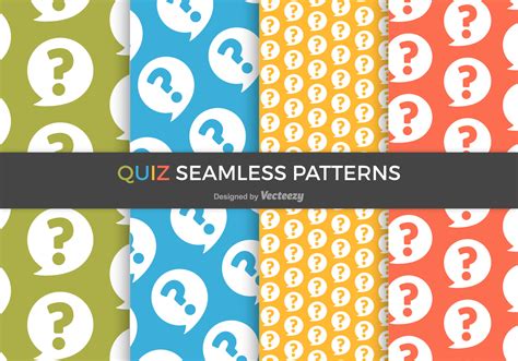 Quiz Vector Seamless Patterns 128695 Vector Art At Vecteezy