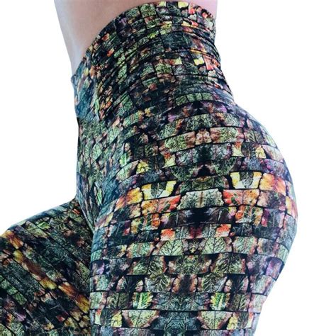 Jacalintero Forest Jungle Printed Gothic Pants Workout Legging Tayt Push Up Leggins High Waist