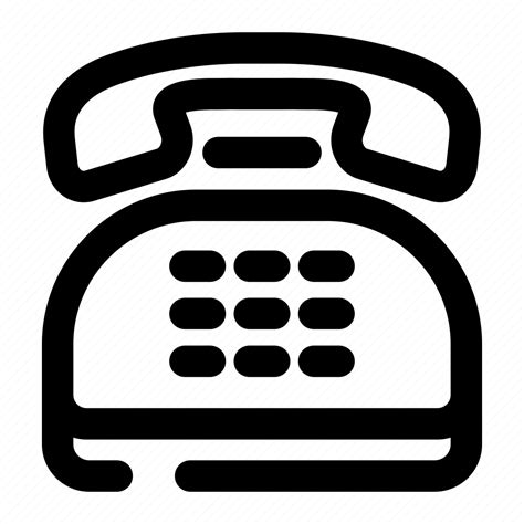 Call Customer Landline Phone Telephone Icon Download On Iconfinder