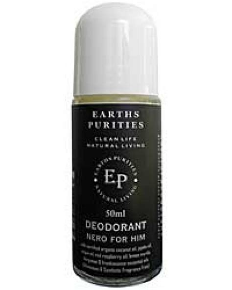 Earths Purities Nero For Him Rollon Deodorant 50g Health Food Store