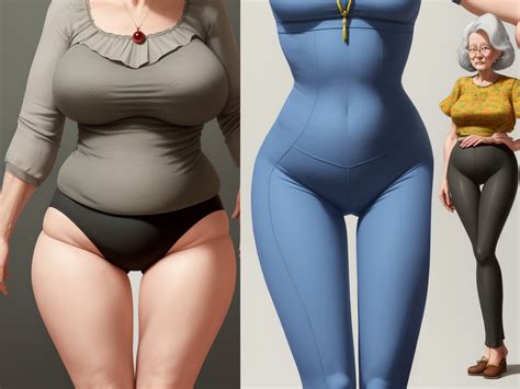 Ai Generated Images Granny Wide Hips Thigh Gap