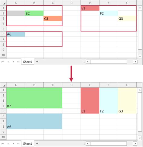 How To Merge Cells Or Split Merged Cells WinForms Controls