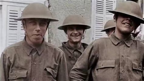 Over There Us Army Ww1 Footage In Color Youtube