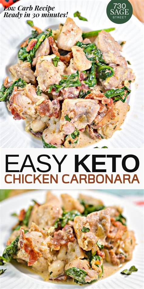 Reviewed by millions of home cooks. (Keto) Chicken Carbonara Recipe in 30 Minutes