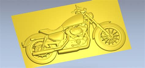Download 3D Relief Motorcycle 3D Print File Cnc Router 1183 - DXF ...
