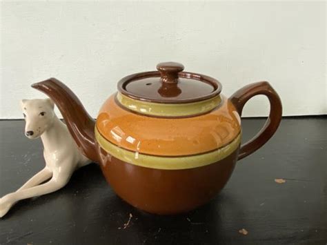 Vintage Sadler Brown Betty Teapot Etsy