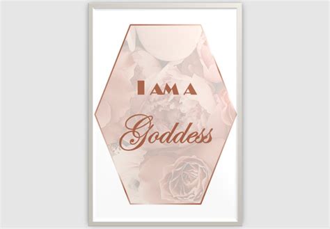 printable poster i am a goddess etsy