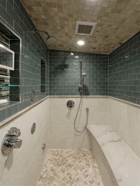An ordinary shower faucet is perfect for a. Two Shower Heads Design Ideas & Remodel Pictures | Houzz