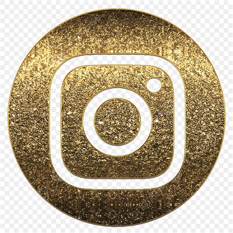 Golden Instagram Logo Png Image Instagram Logo Png In Golden Glitter