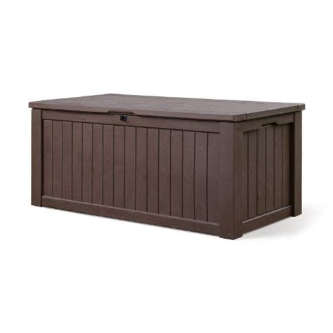 Keter Rockwood Deck Box 150 Gallon Patio Lawn And Garden