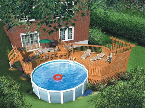 When looking for pool deck ideas it is essential to note that while one material may be cheaper than another, the end cost will be based upon the size, shape, and terrain of the deck area. Pool Deck Plans | Two-Level Pool Deck Plan with Pergola ...